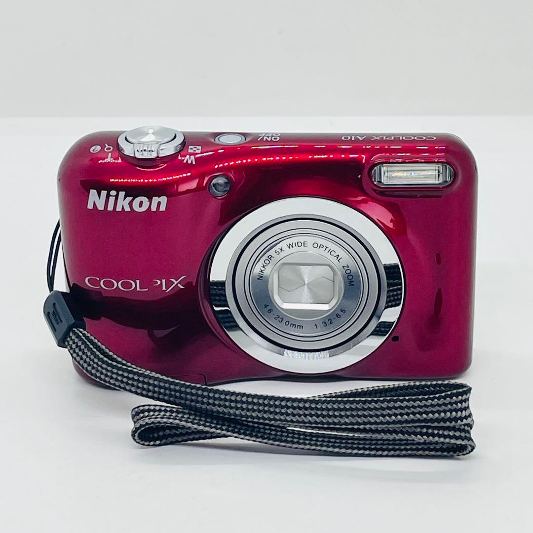 Nikon ニコン　コンパクトデジタルカメラ　COOLPIX A10 レッド