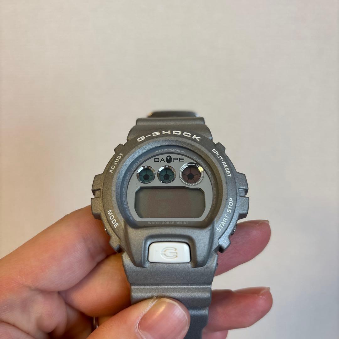 G-SHOCK A BATHING APE コラボ デジタル腕時計 グレー