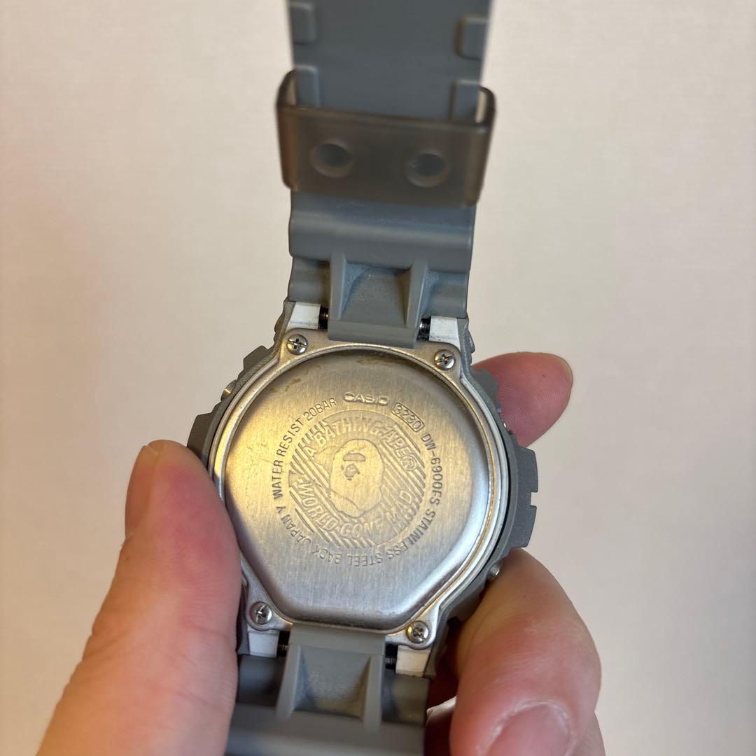 G-SHOCK A BATHING APE コラボ デジタル腕時計 グレー