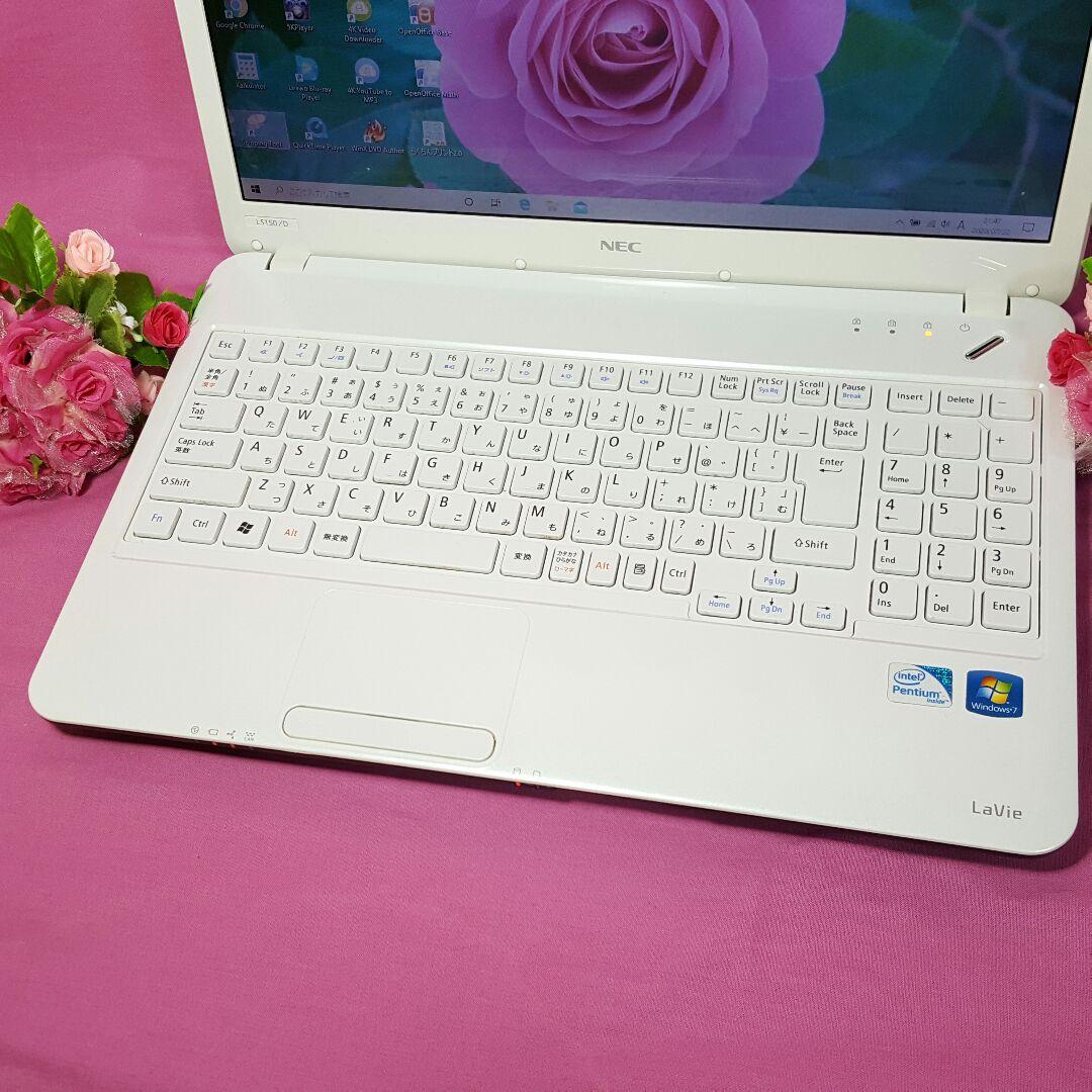 Win10搭載✿白色LaVie✿高速メモリ4G✿HDMI✿大容量✿Wi-Fi