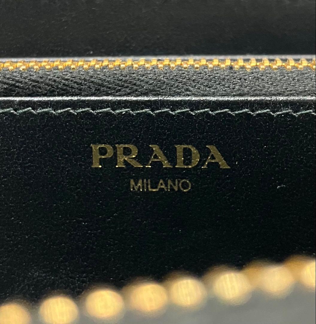 ⭐️ 極美品 プラダ ヴィッテロ ムーブ ラウンド ジップ 長財布 ブラック