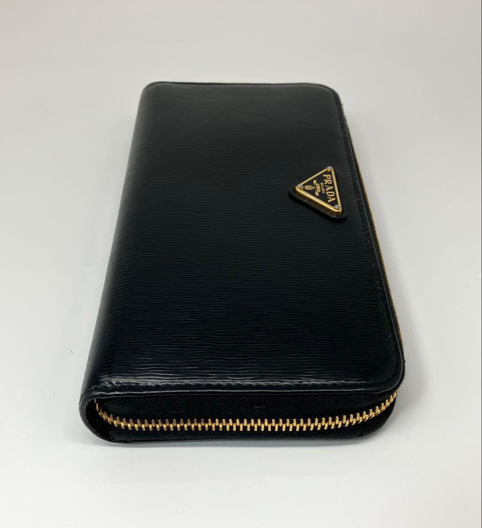 ⭐️ 極美品 プラダ ヴィッテロ ムーブ ラウンド ジップ 長財布 ブラック