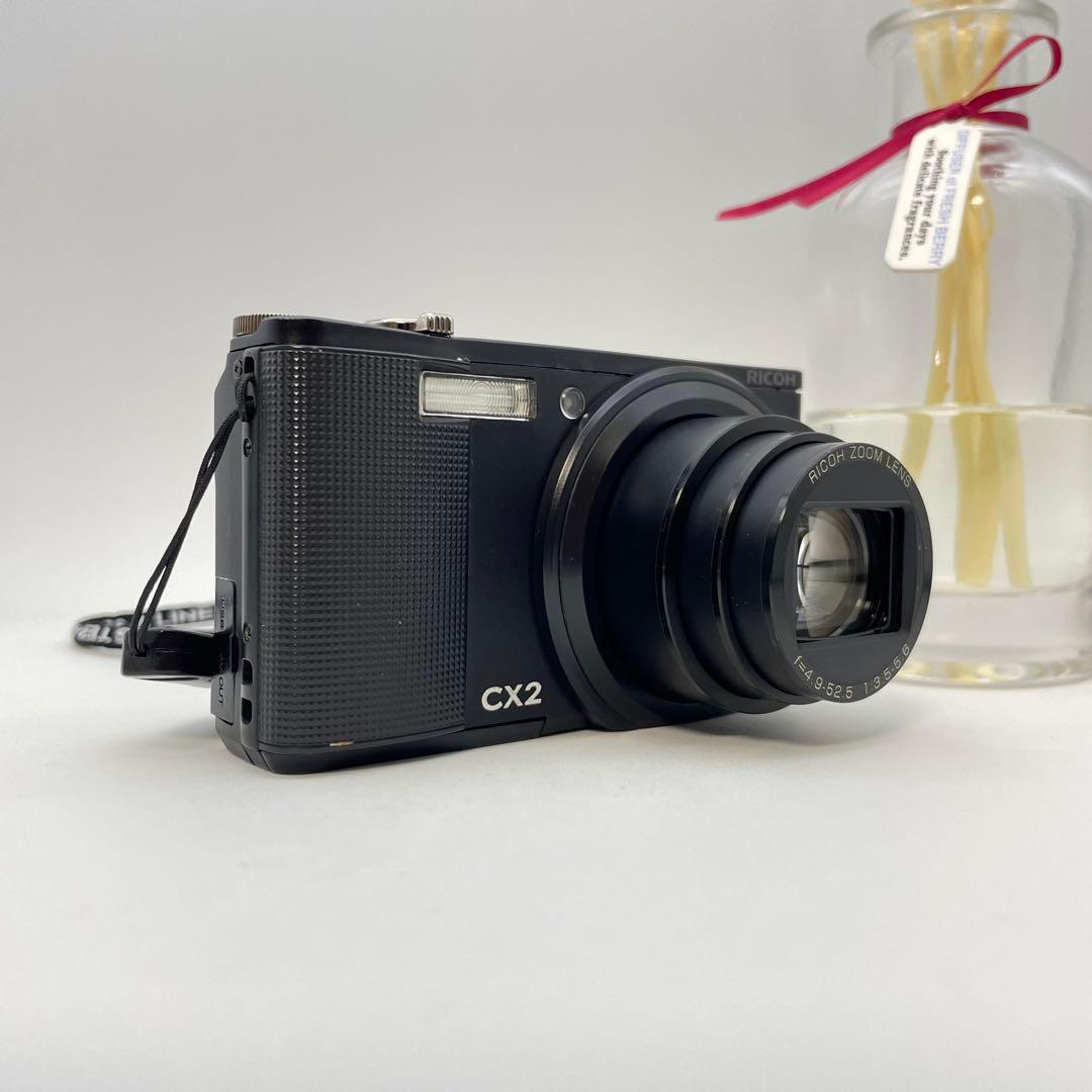 動作確認済✨RICOH CX2✨スマホ転送OK 銘品 デジカメ 人気の黒♪
