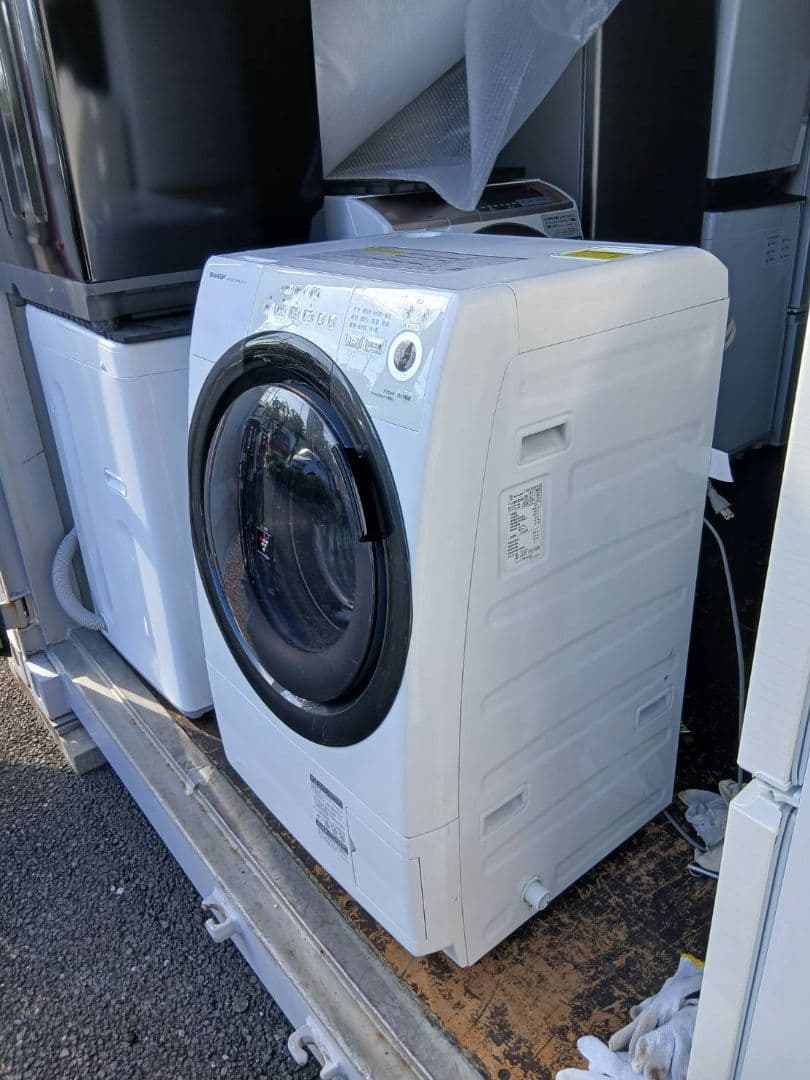 全国送料無料　2021年製　SHARP　ドラム式洗濯乾燥機　ES-S7F-WL