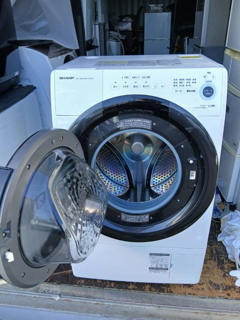 全国送料無料　2021年製　SHARP　ドラム式洗濯乾燥機　ES-S7F-WL