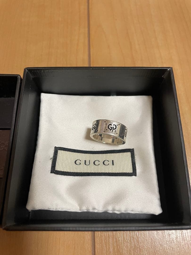 GUCCI ゴーストシルバーリング　17号