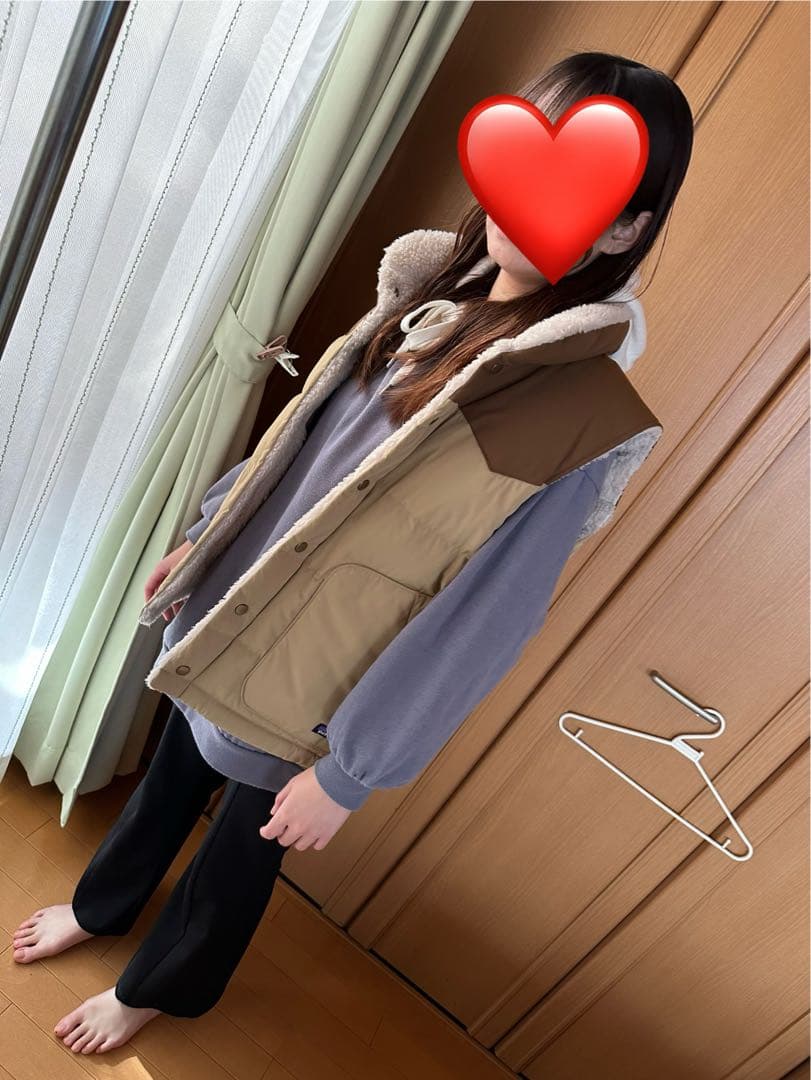 Patagonia リバーシブルベスト ベージュ/ブラウン