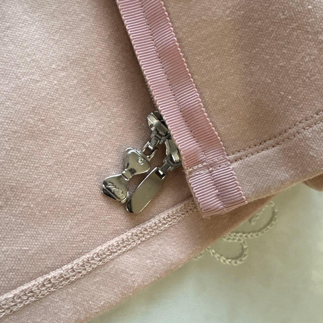 エムズグレイシー　ダブルジップ　フード付き 厚手パーカー　38