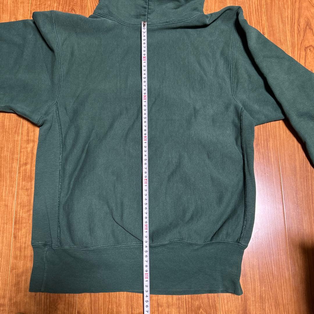 チャンピオン リバースウィーブ パーカー 緑 USA製 LARGE 希少カラー