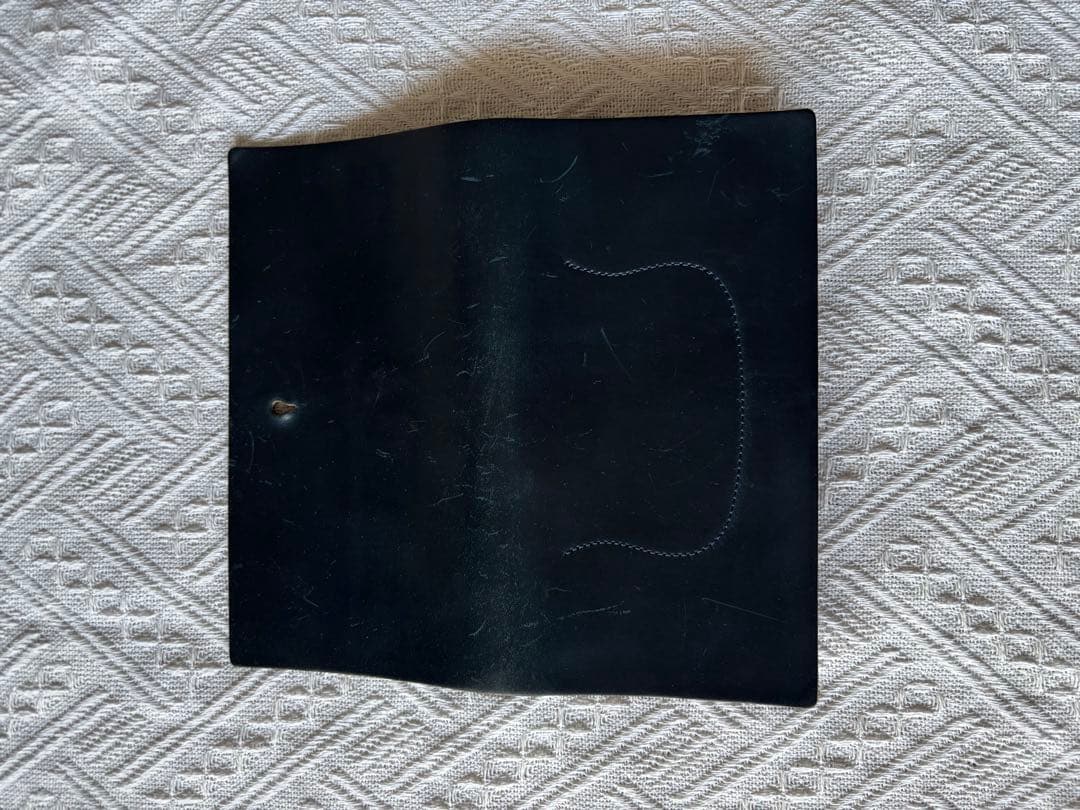 希少色 ヴィンテージformeフォルメコードバン長財布 スタンプ ダークブルー