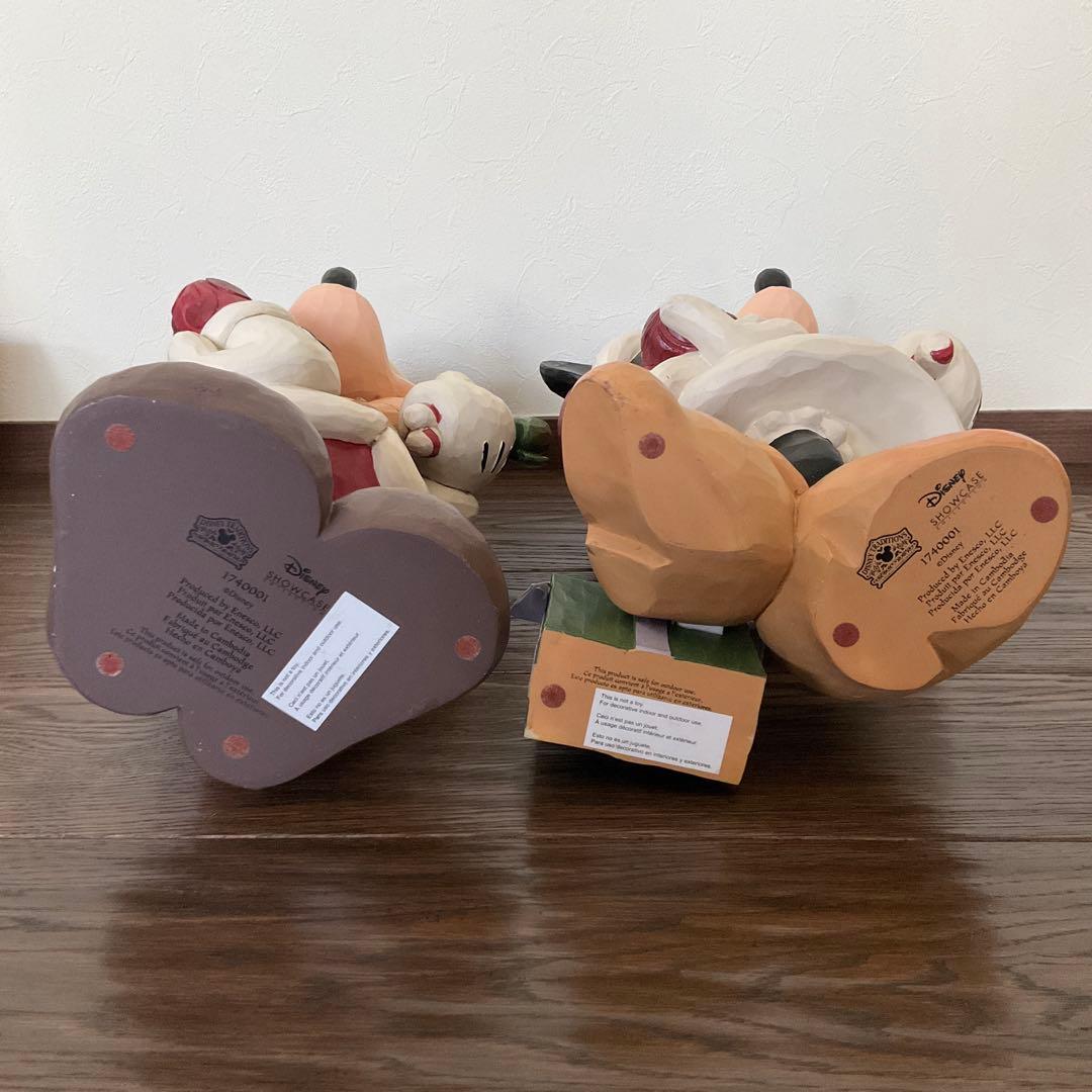 ジム ショア ディズニー ミニー　ミッキー　サンタ　置物　コストコ