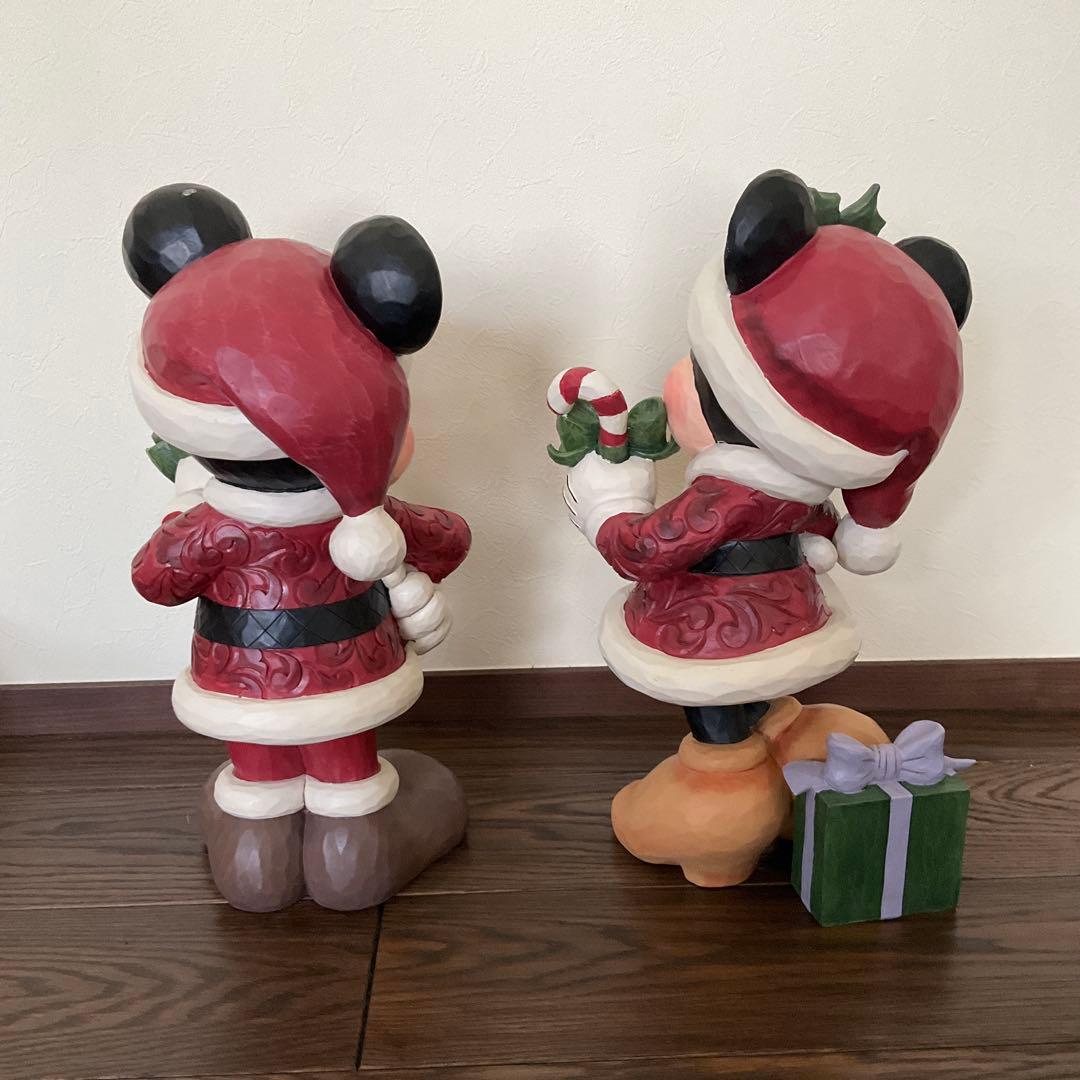 ジム ショア ディズニー ミニー　ミッキー　サンタ　置物　コストコ