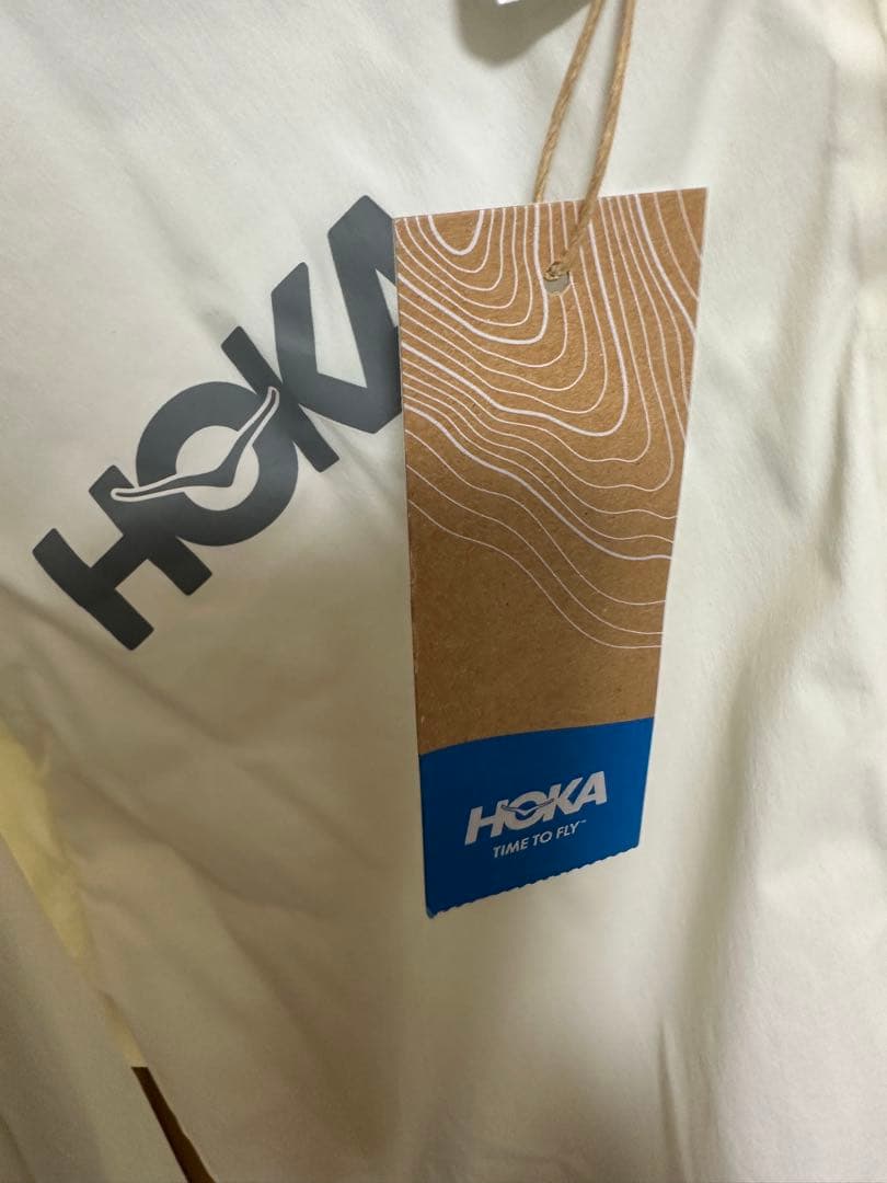 Hokaoneone ホカオネオネ　ランニング　ウィンドブレーカー　ホワイト　M