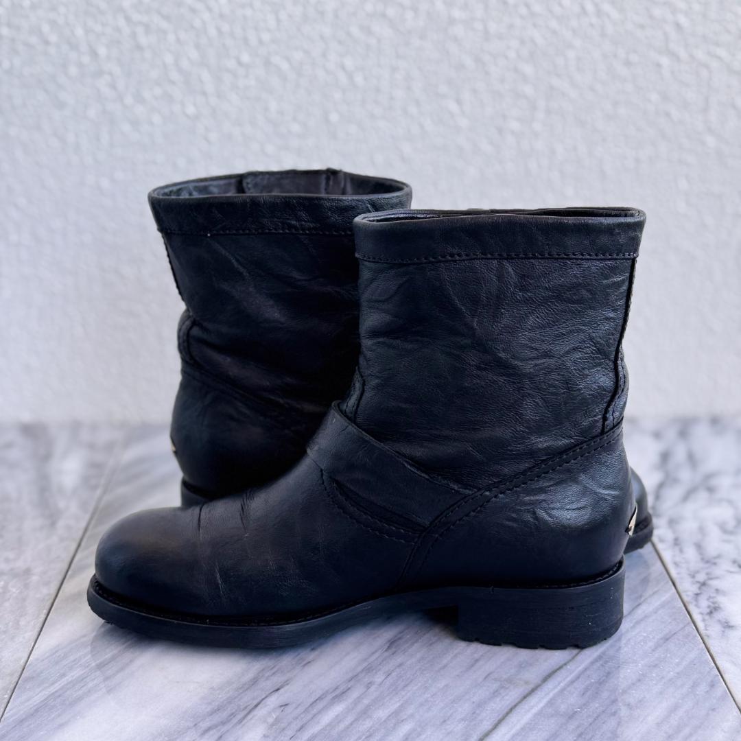 JIMMY CHOO ジミーチュウ　エンジニアブーツ ショートブーツ　黒　36