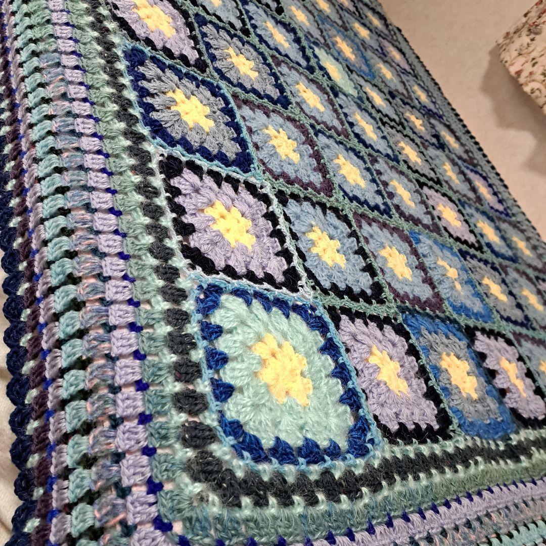 (147)グラニースクエア ブランケット ★130×170★最終価格★