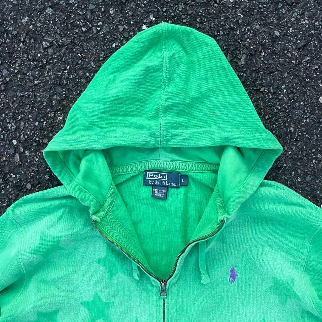 Polo by Ralph Lauern 星 リメイク パーカー L グリーン