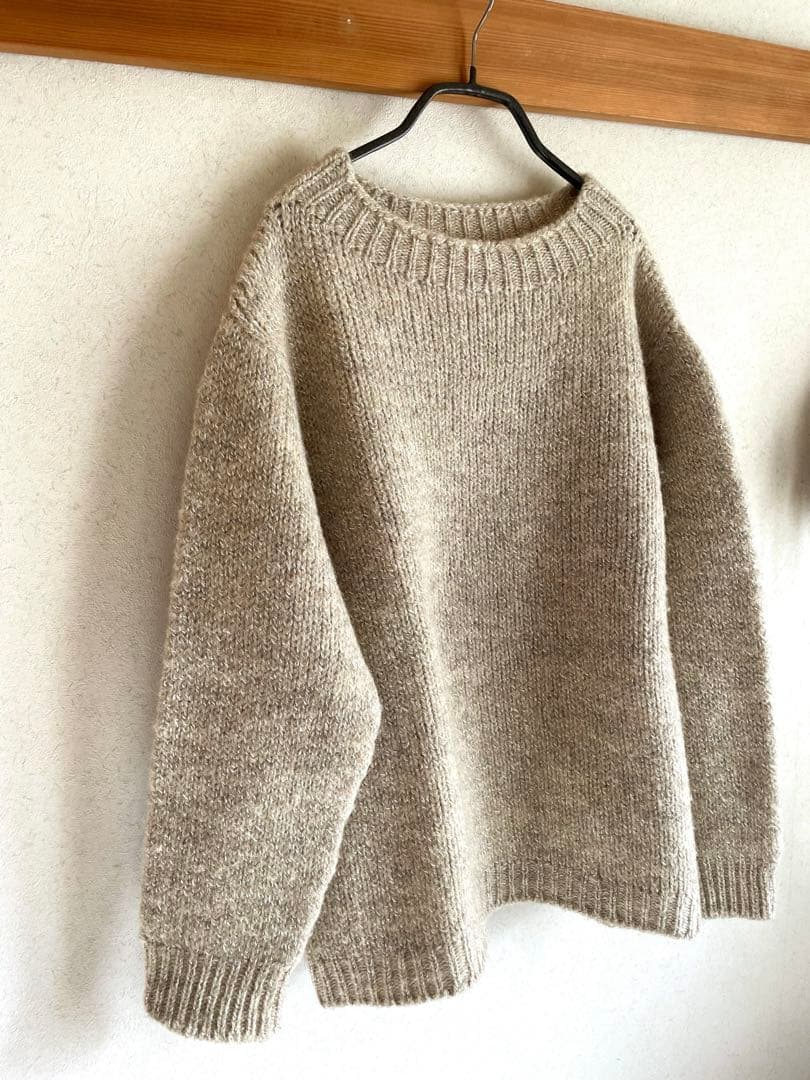 中川政七商店・麻とウールのニットプルオーバー