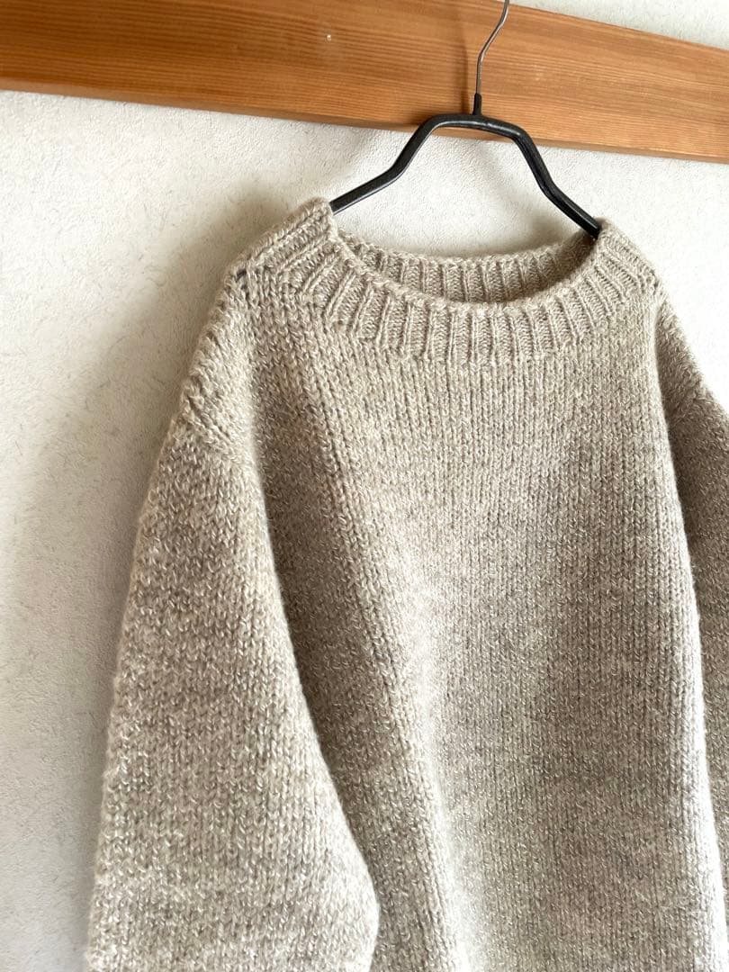 中川政七商店・麻とウールのニットプルオーバー