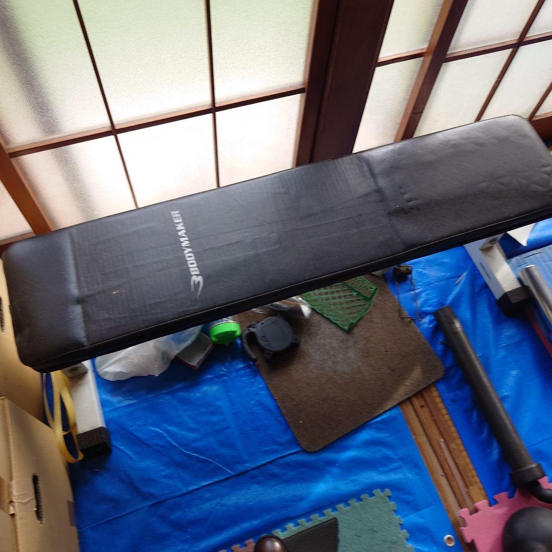 ボディメーカー製パワーラックEX-V ベンチ付き 引き取り限定