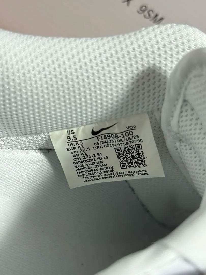 【美品】 Nike Air Force 1 ALYX white エアフォース