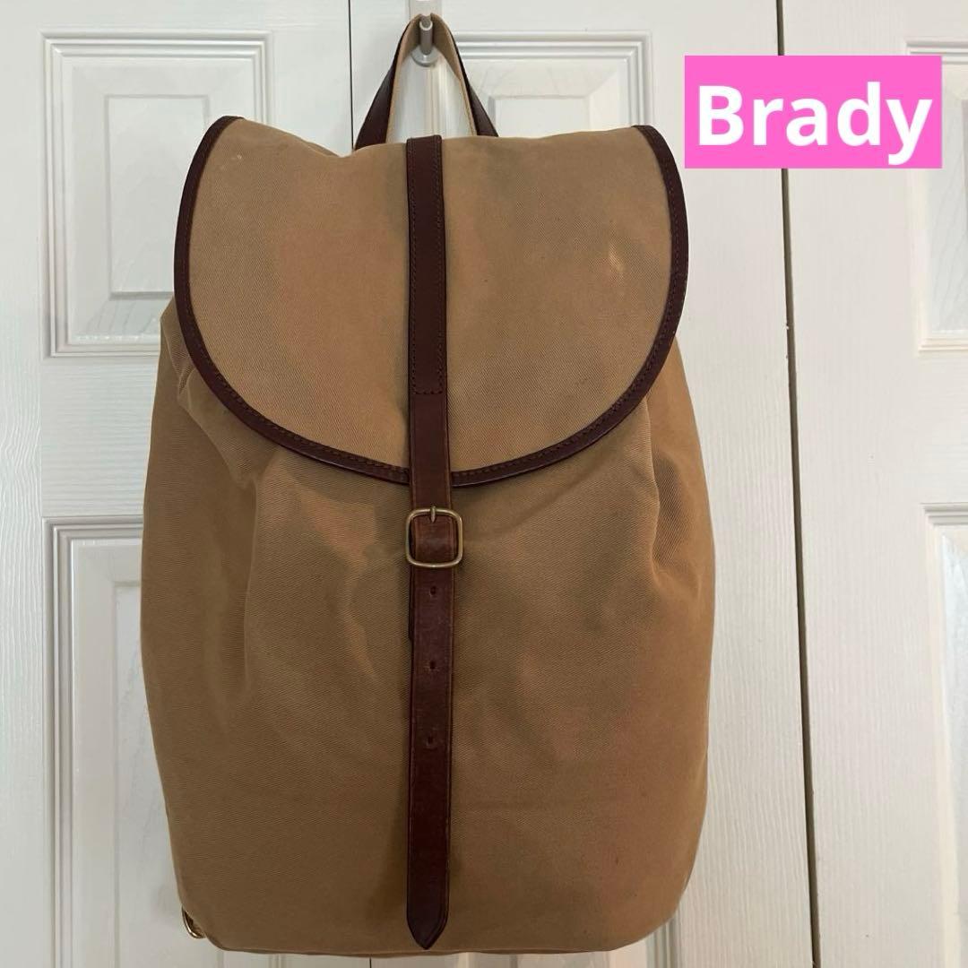 Brady ✴︎リュック　キャンバス　キャメル　バッグパック　ブレディ