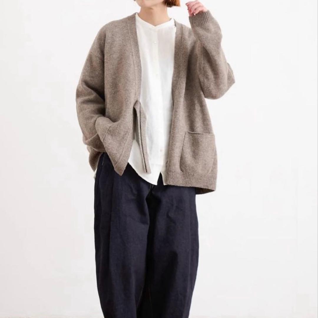 【未使用級】ヴラスブラム ポケット付カーディガン コルトレイクリネン ゆったり