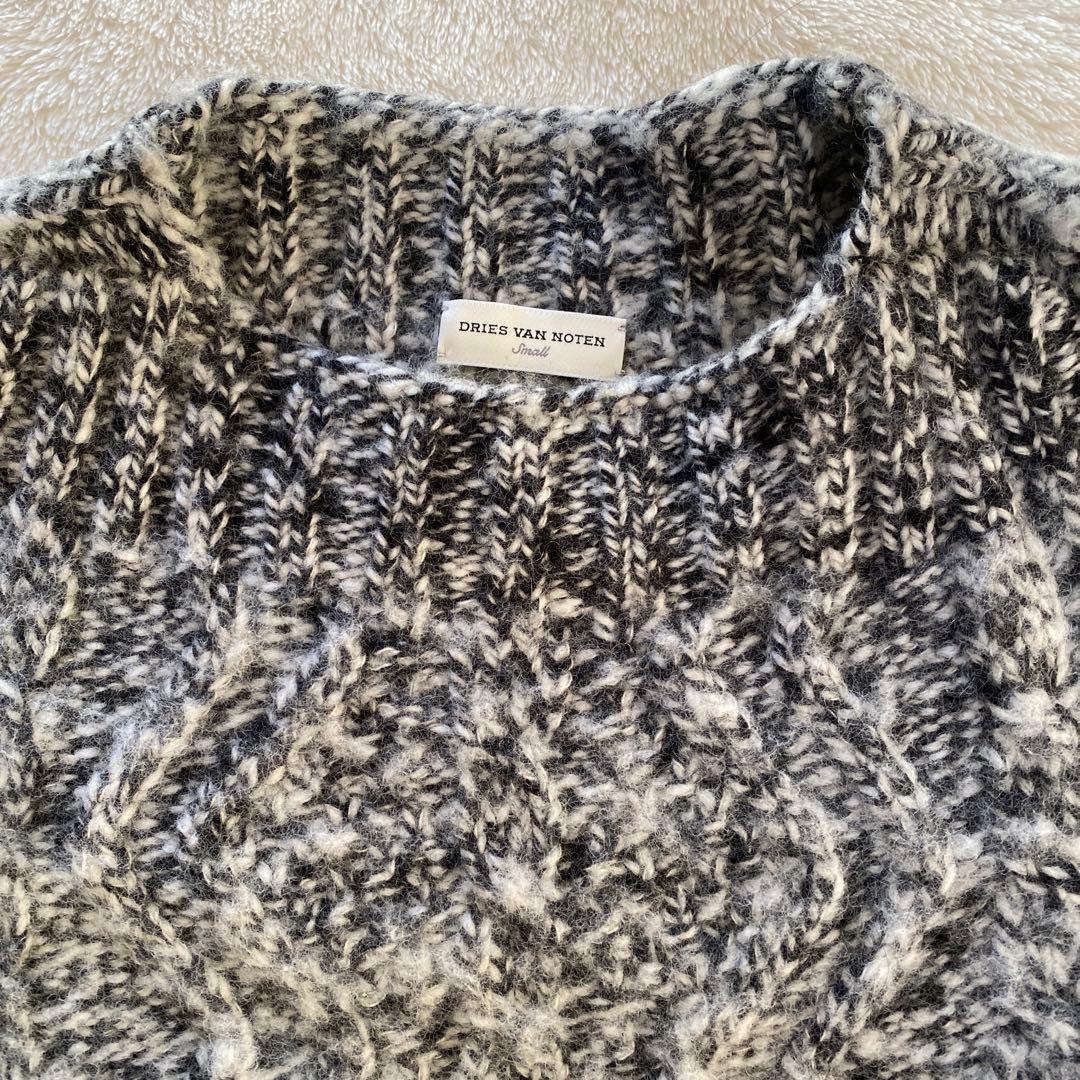 DRIES VAN NOTEN グレー カシミアニットセーター