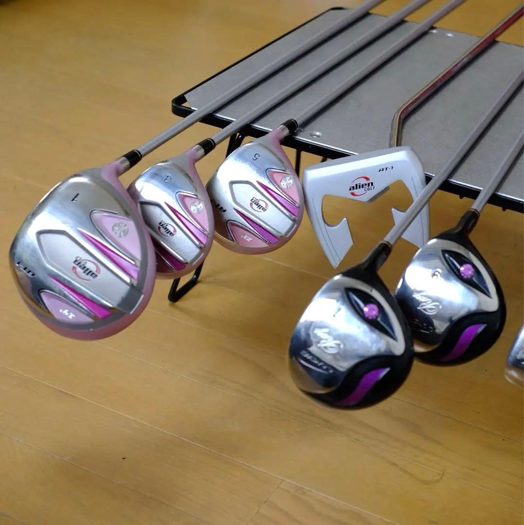 【レディース一式】ゴルフクラブセット alien golf 11本