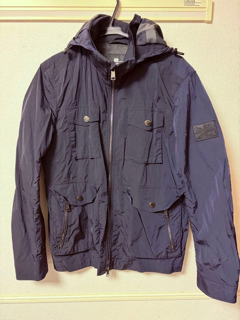 【極品】ブラックレーベルクレストブリッジ　マウンテンパーカー　ネイビー　L