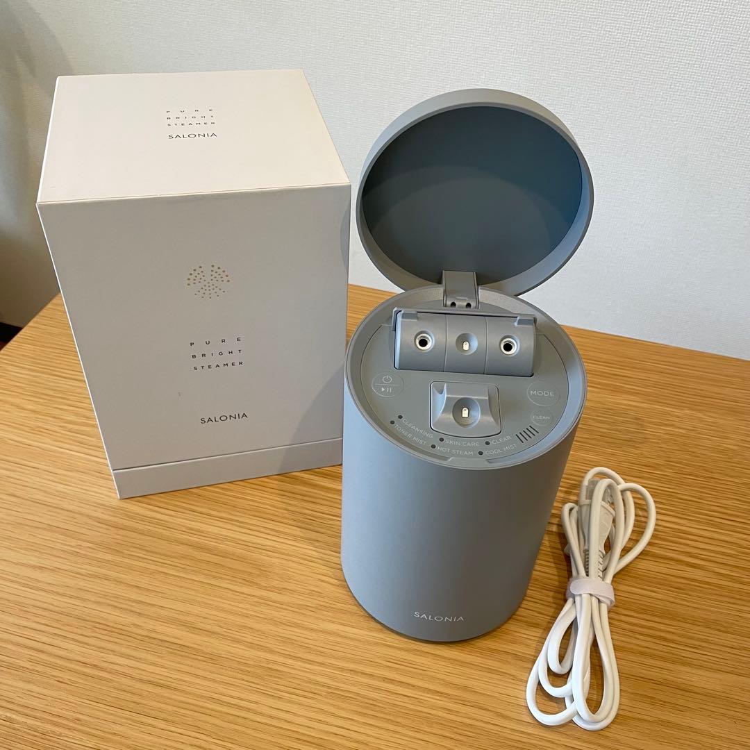 SALONIA PURE BRIGHT STEAMER グレー