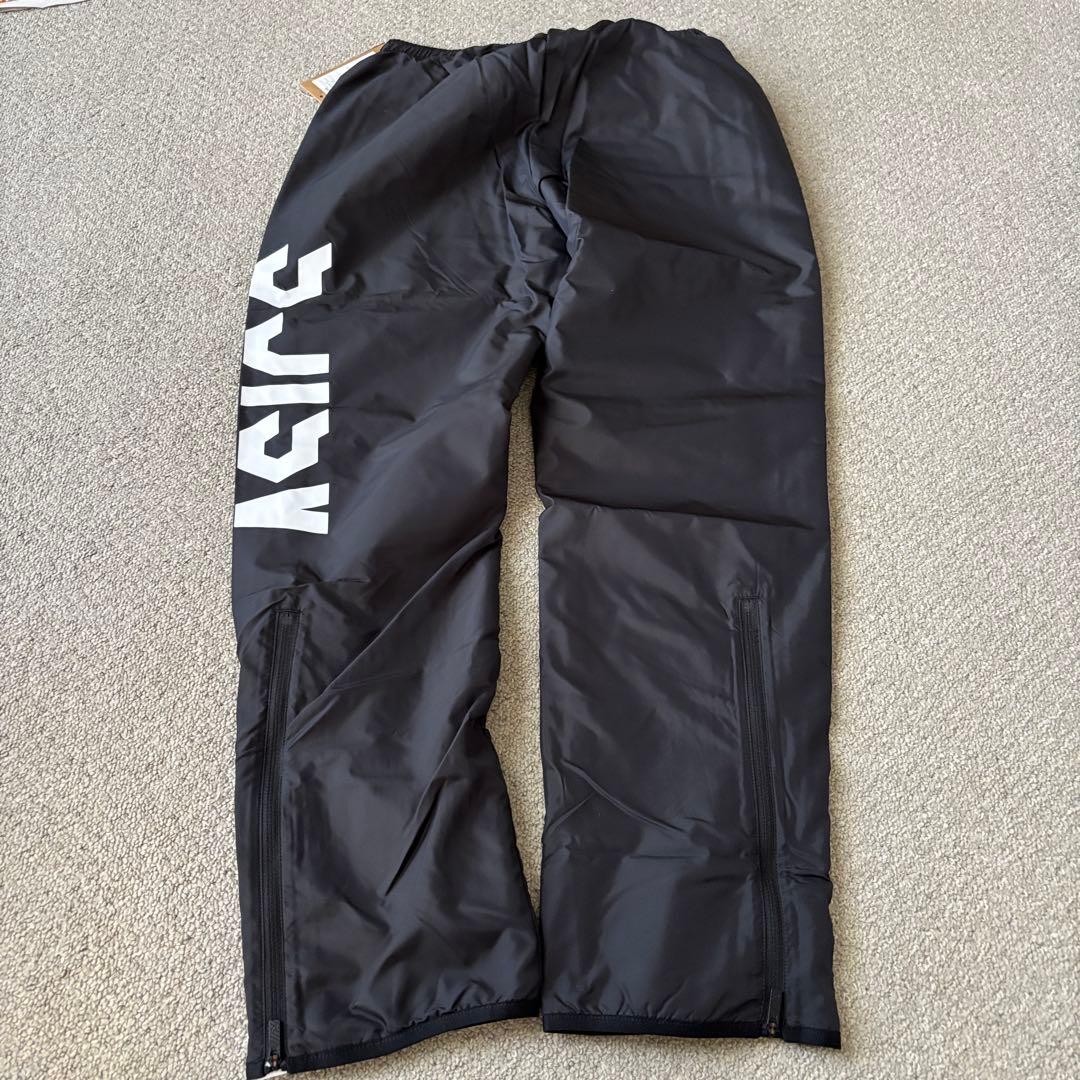 廃盤品！新品ASICS ウインドブレーカー 上下セット 黒 ジャージ Sサイズ