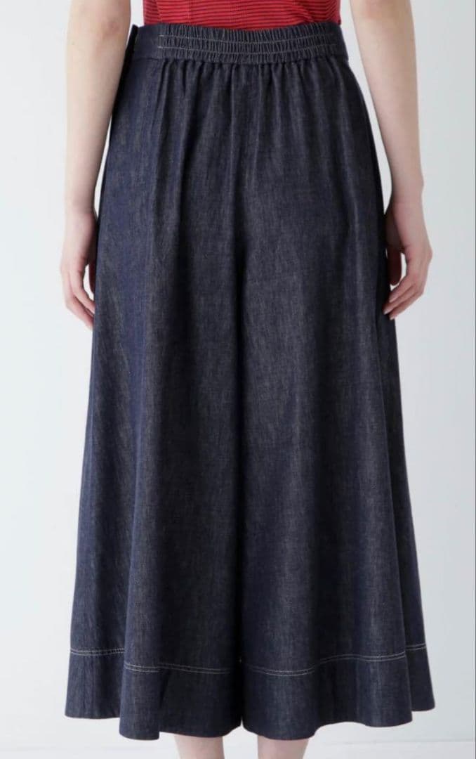 ヒューマンウーマン/ライトオンスデニムフレアースカーチョL新品