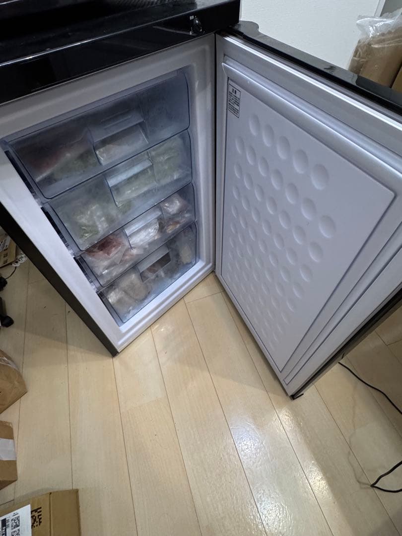 【中古】アイリスオーヤマ 冷凍庫 85L ブラック※直接引取は3000円割引可能