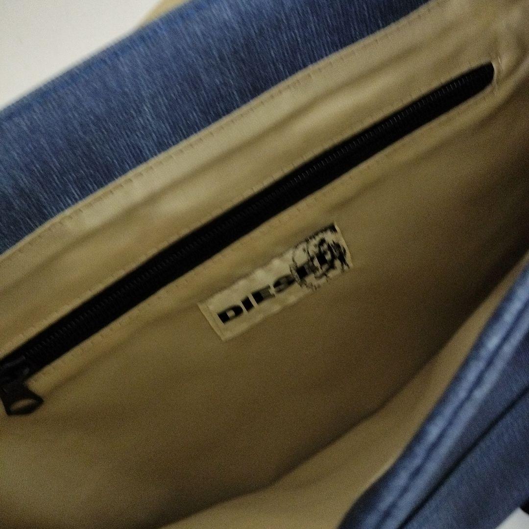 DIESEL BRAVE MAN デニム調 メッセンジャーバッグ ブルー