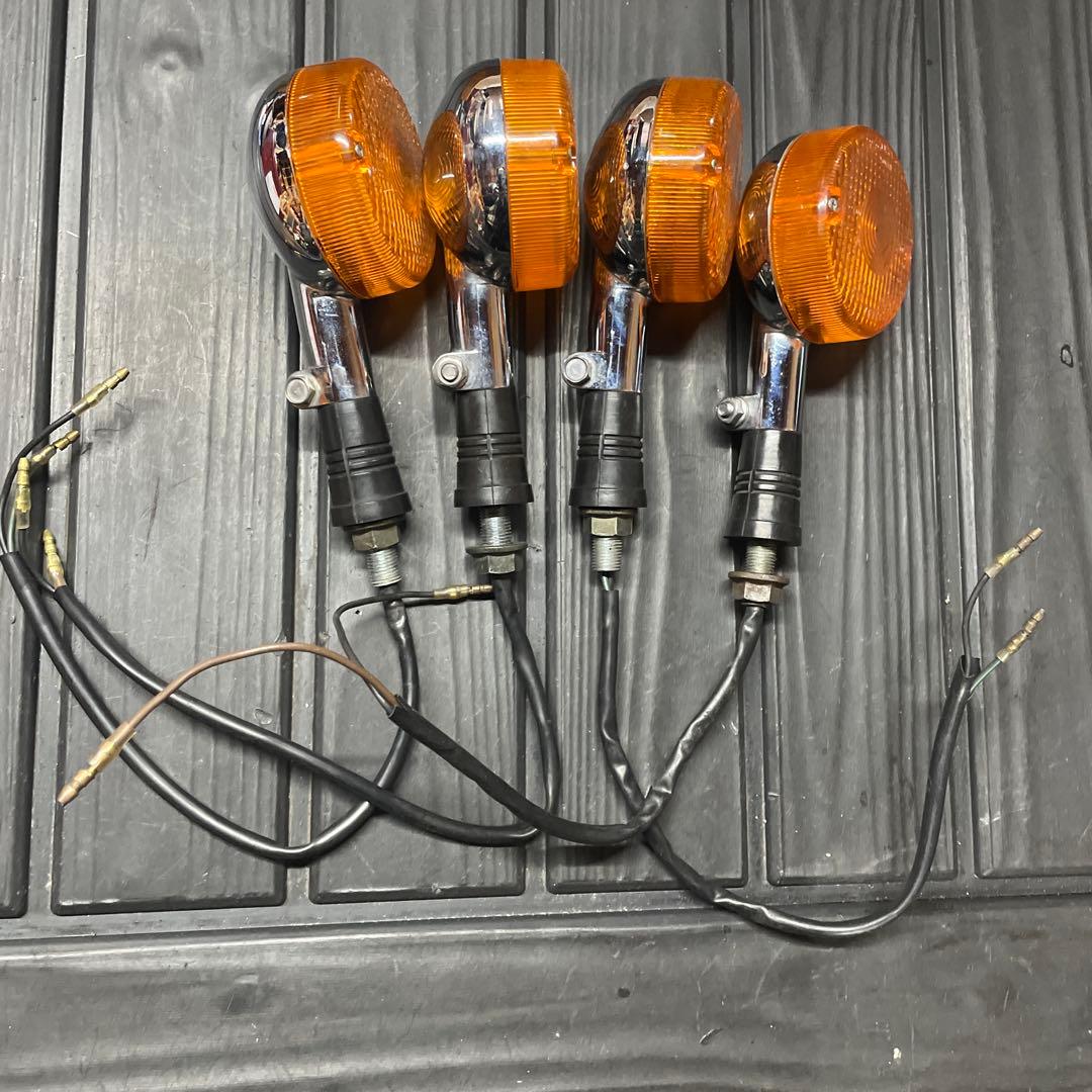 SR400/500用・ノーマル・ウインカー前後セット中古品