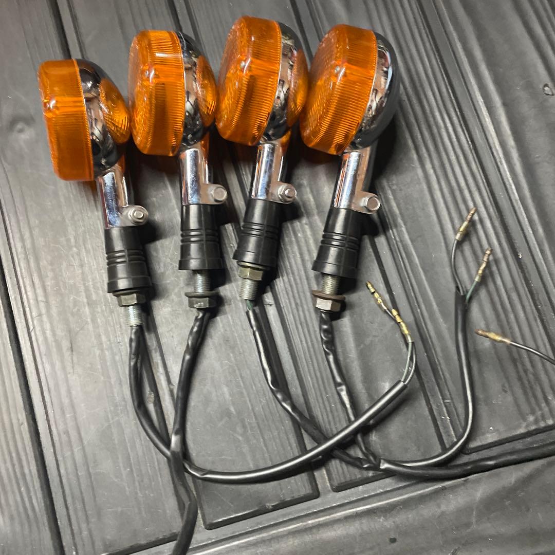 SR400/500用・ノーマル・ウインカー前後セット中古品