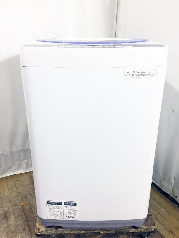 玄関前！送料無料★SHARP 7kg 洗濯機【ES-T708-A】