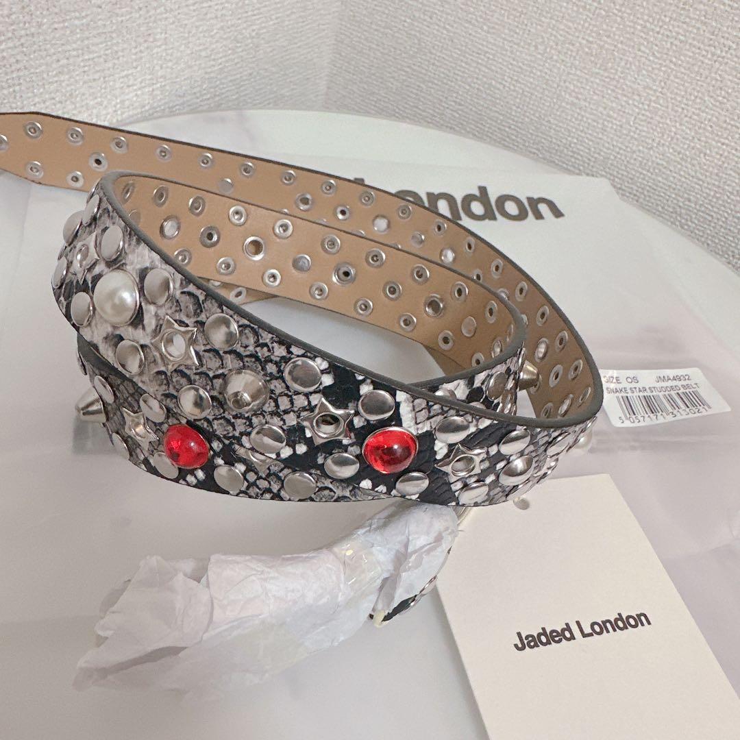 【新品】JADED LONDON スネーク柄ベルト 正規品