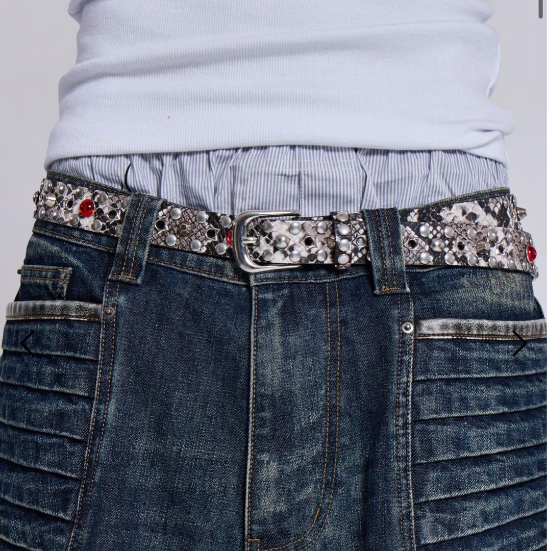 【新品】JADED LONDON スネーク柄ベルト 正規品