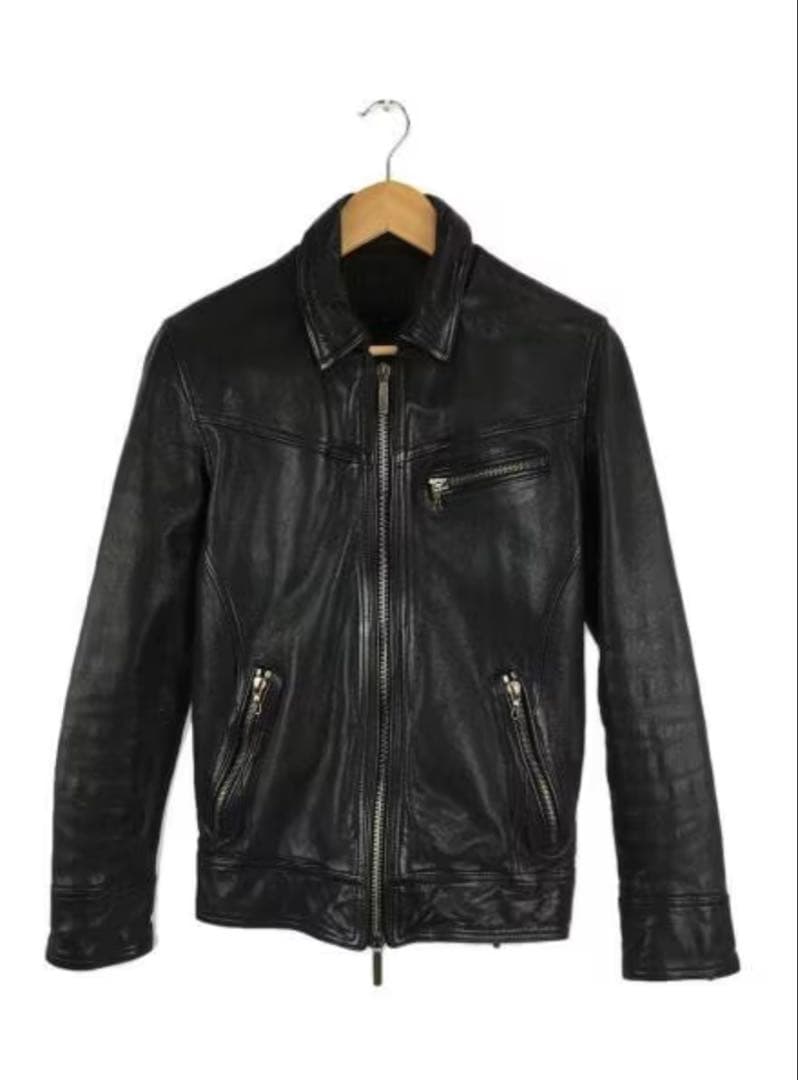 JACKROSE VINTAGE 90s 羊革 短丈ブラックレザージャケット