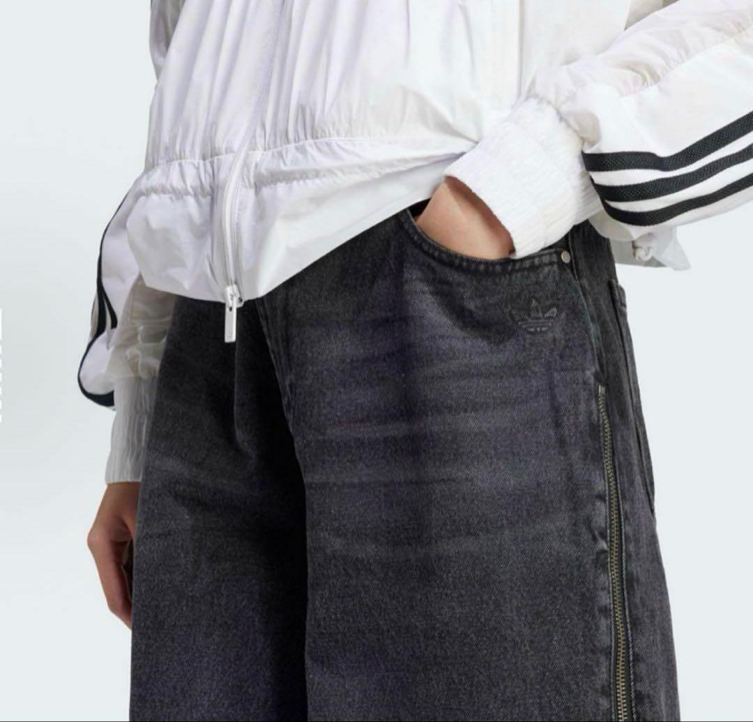 adadas 新品29 ADILENIUM シーズン3 ジップ　デニムパンツ