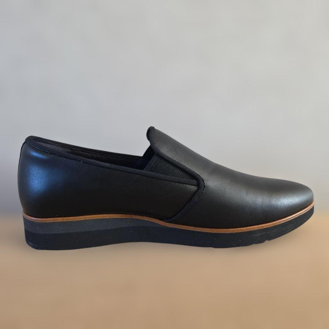 新品未使用 pedala アシックス ローファー ブラック 24cm