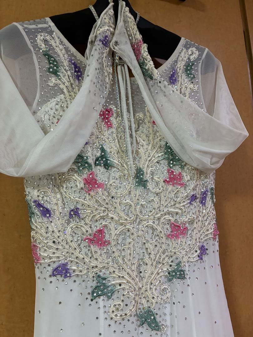 社交ダンス衣装ロングドレス競技用豪華