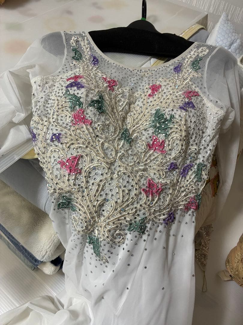 社交ダンス衣装ロングドレス競技用豪華