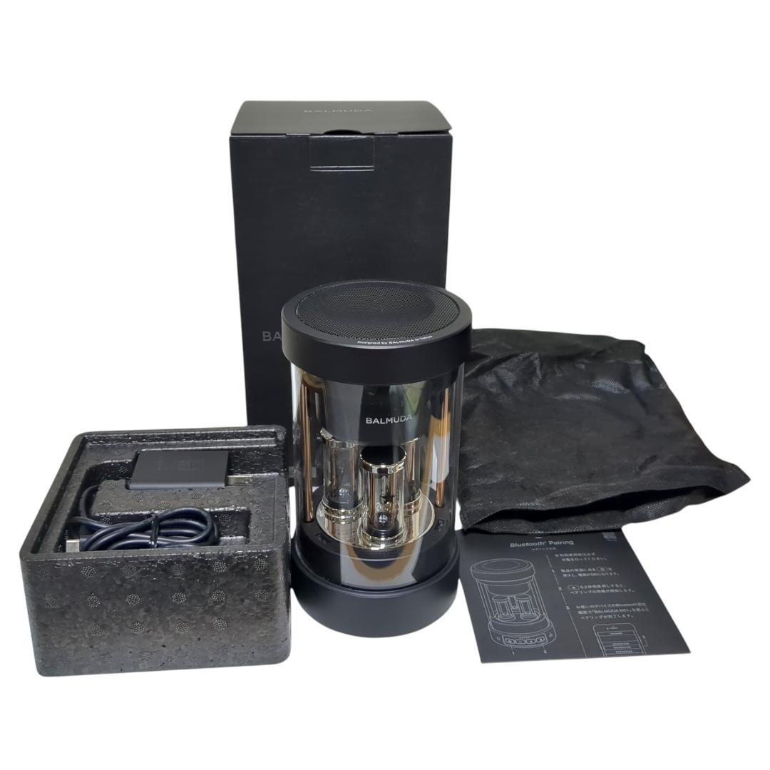 ★美品★動作良好★ワイヤレススピーカー　BALMUDA　M01A-BK