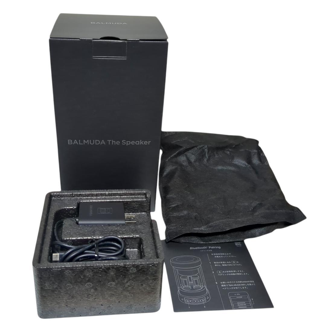 ★美品★動作良好★ワイヤレススピーカー　BALMUDA　M01A-BK