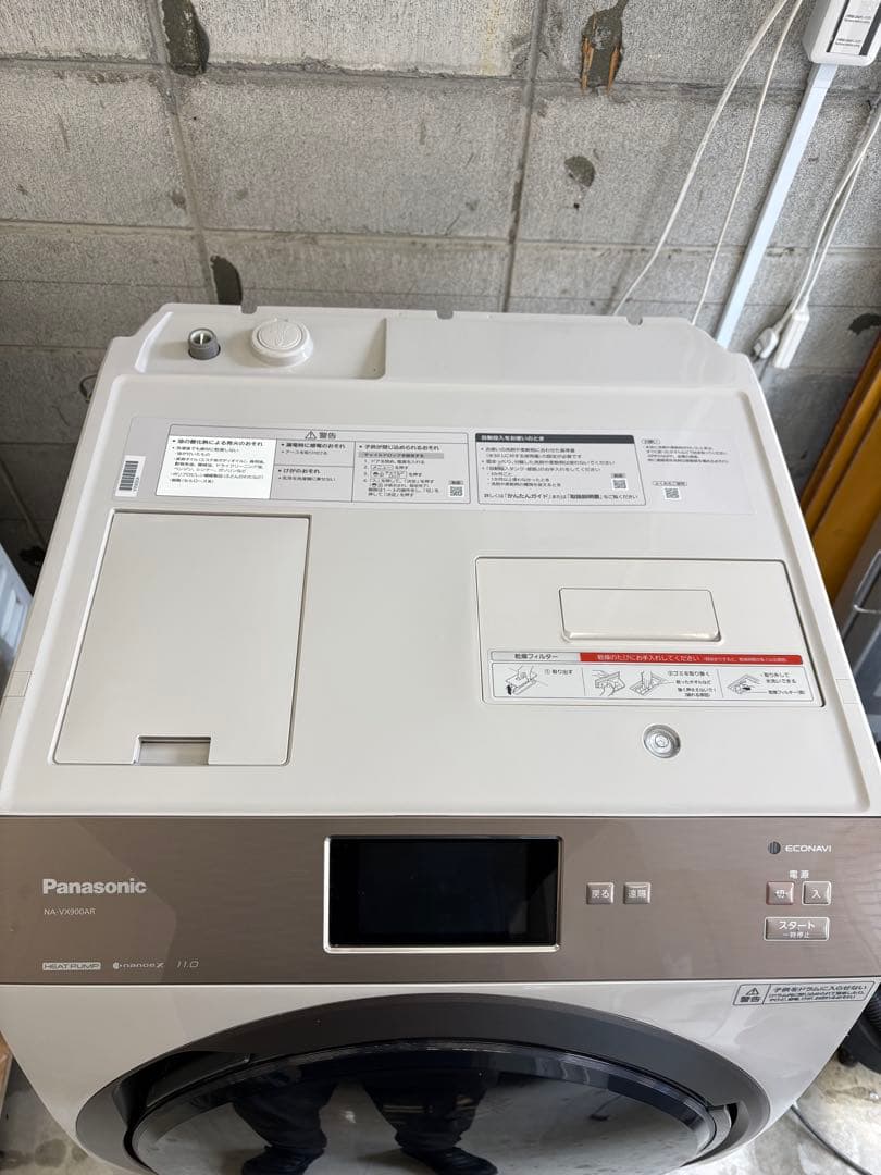 保証付 分解洗浄 ベルト新品 Panasonic NA-VX900AR