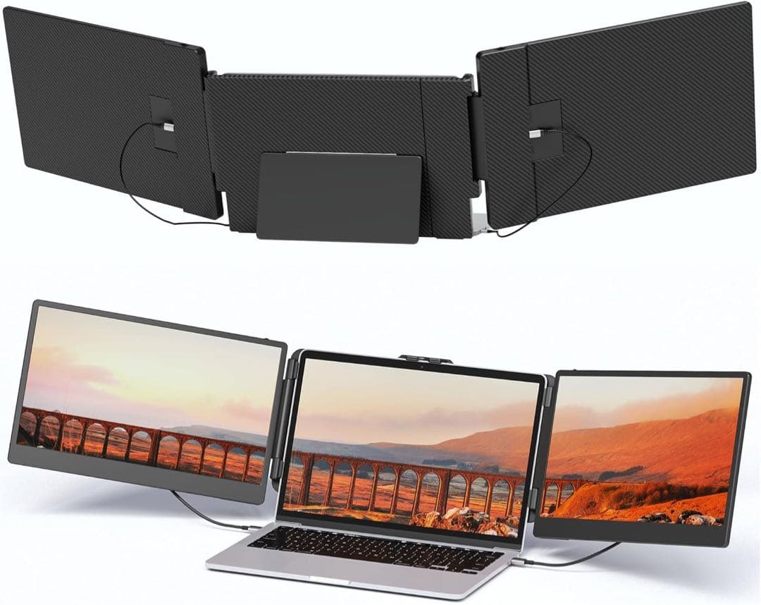 14インチ FHD トリプルモニター ディスプレイ