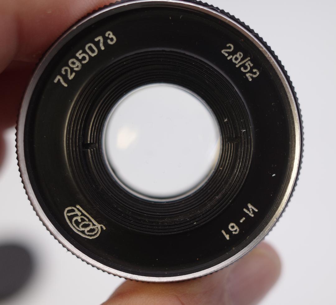 19　インダスター61 　10枚絞りゼブラ　52ｍｍｆ2.8　オールドレンズ