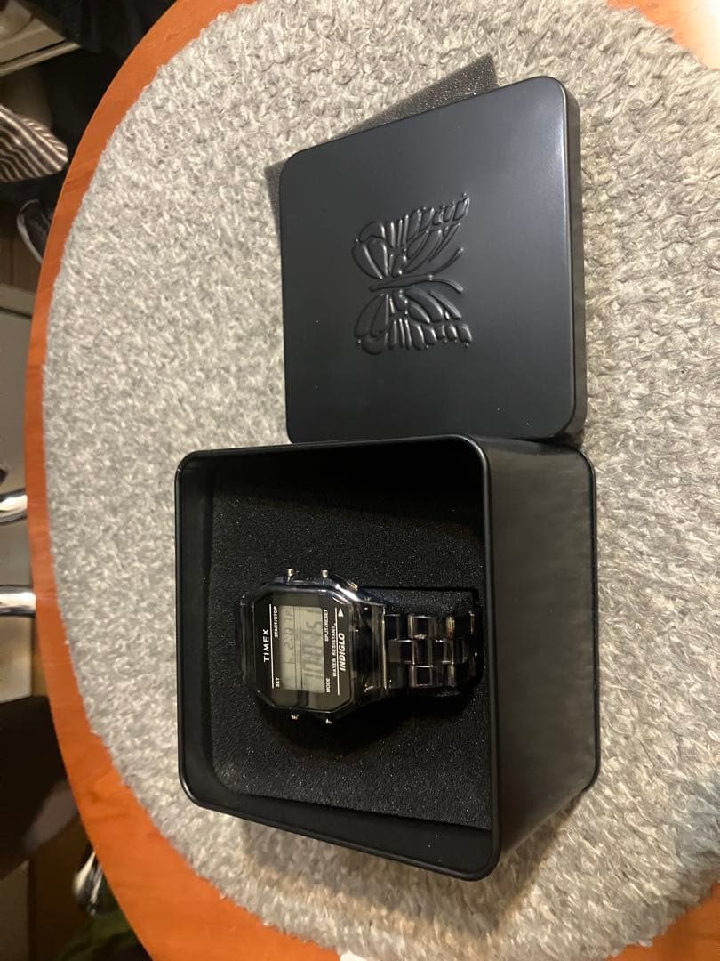 TIMEX INDIGLO デジタル腕時計 ブラック　ニードルズ　needles